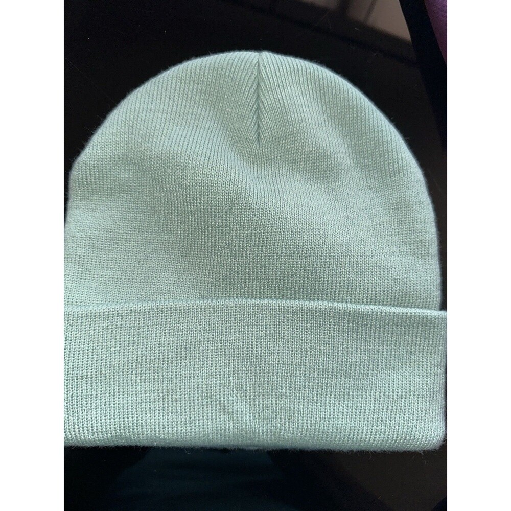 Supreme Paris Tonal Logo Beanie SS19 Light Teal Authentic Verified Tag
